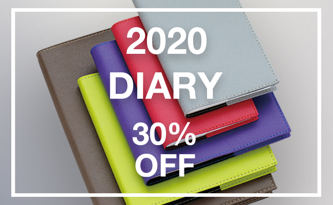 ダイアリー全品30％OFFにて販売中！
